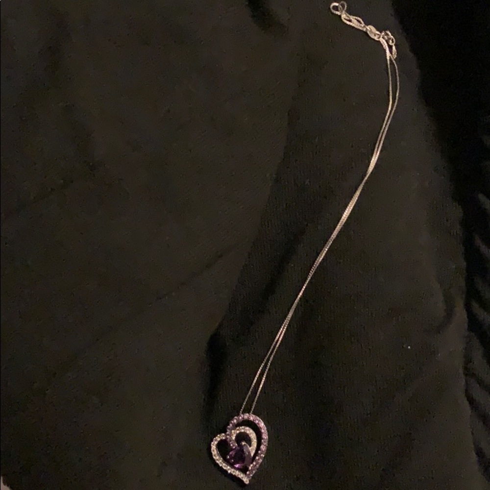 Authentic Amethyst and Sterling Silver Necklace
